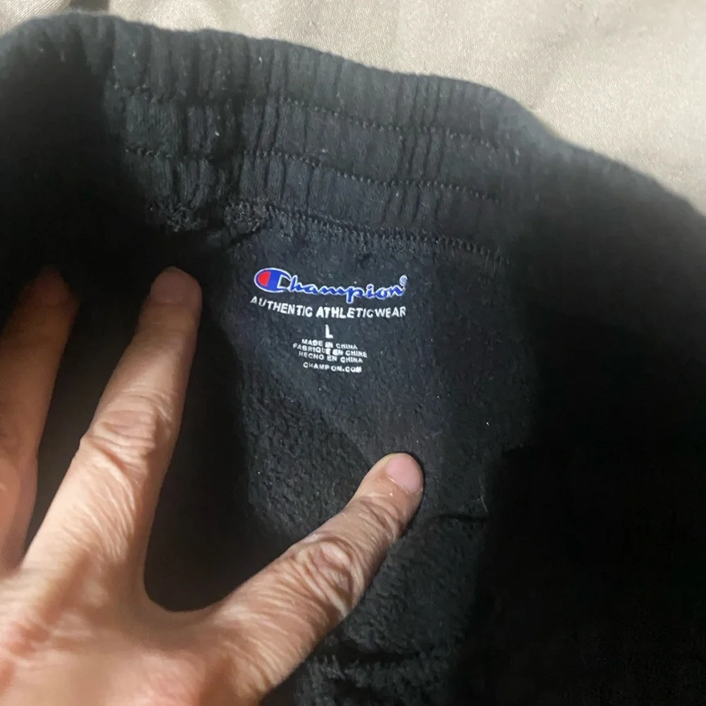 Champion‎ Kids Black Sweatpants with Logo